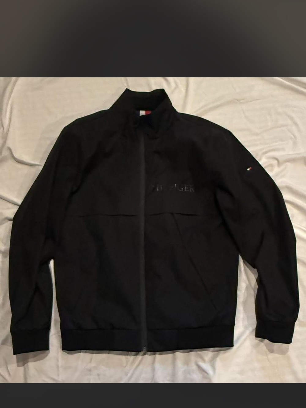 Tommy Hilfiger Black Rain Jacket